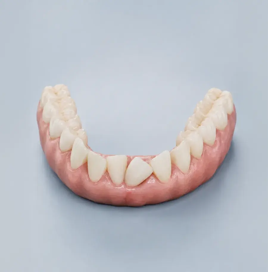 Zahnmodell mit Engstand – Invisalign Kieferorthopädie Kronenberg Luzern