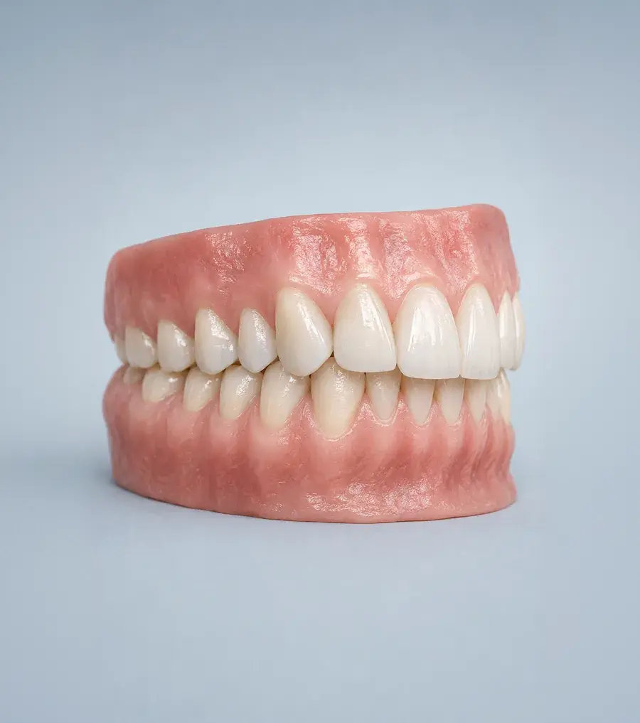 Zahnmodell mit Tief- und Überbiss – Invisalign Kieferorthopädie Kronenberg Luzern